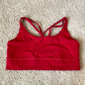 Lululemon red sports bra